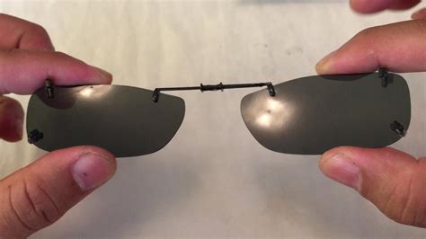 sunglasses that clip onto glasses.